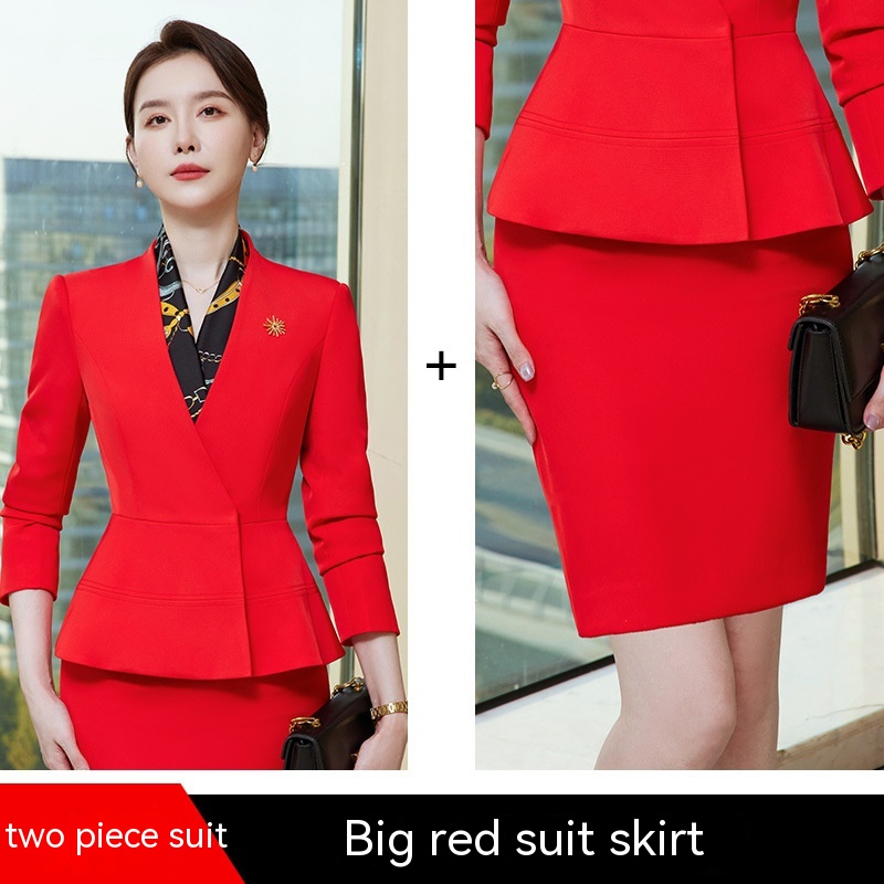 Red Suit Skirt