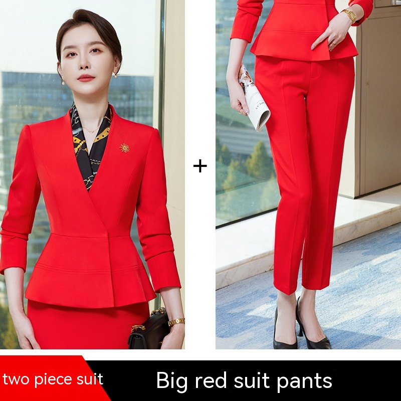 Red Suit Pants