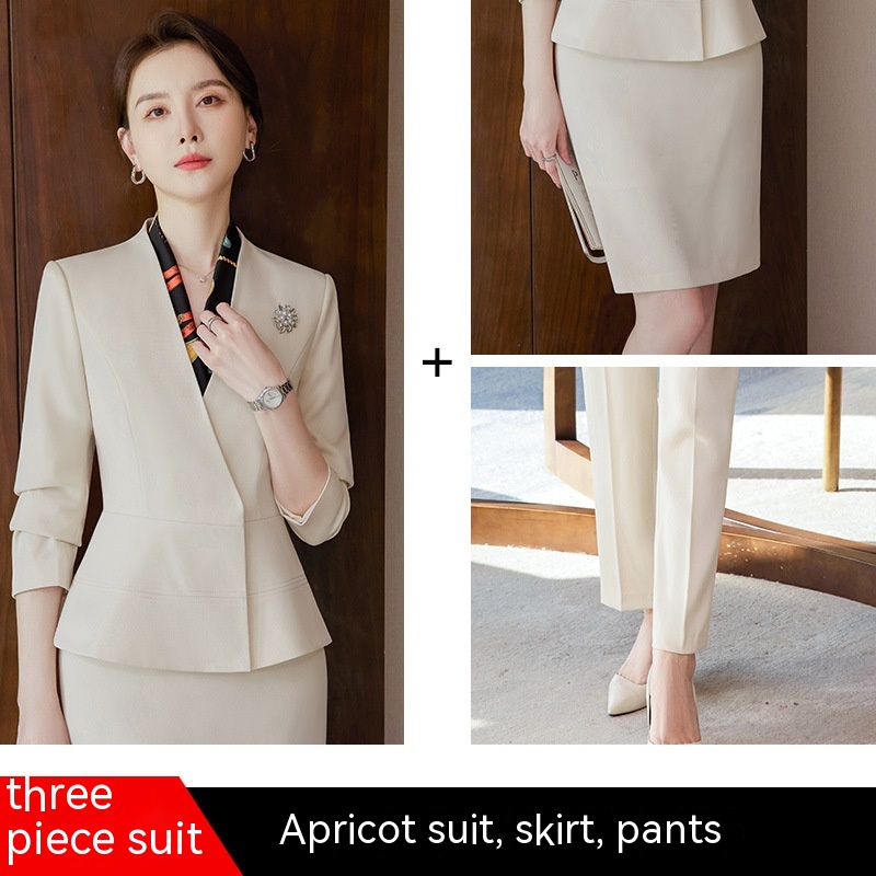 Apricot Suit Skirt Pants