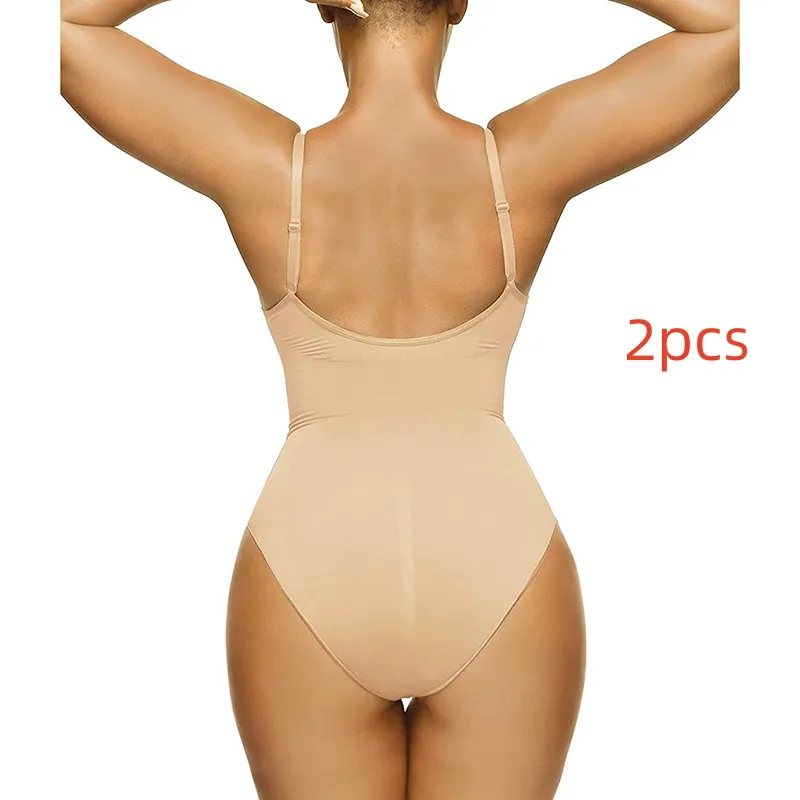 Women's Fashion Casual Seamless Body-shaping Corsets - Skin Color Briefs2Pcs-L