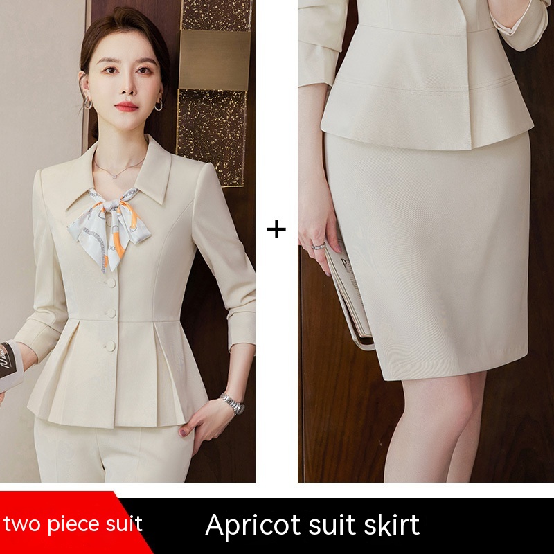 Apricot Suit Skirt