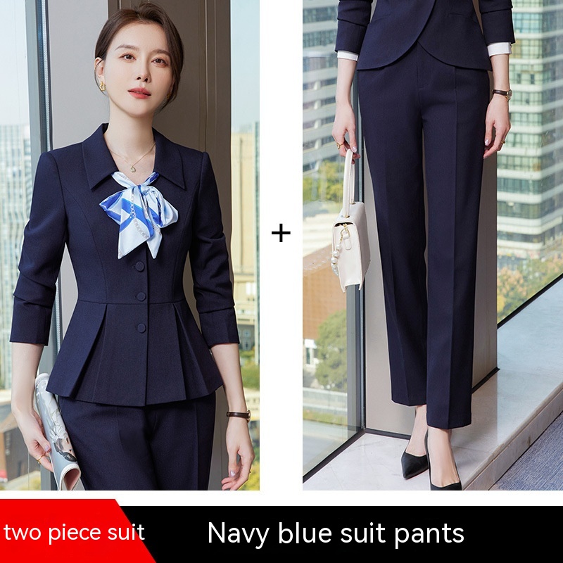 Dark Blue Suit Pants