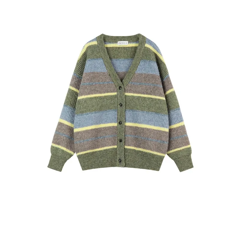 Lazy Retro Casual Long Sleeved Jacket - Green