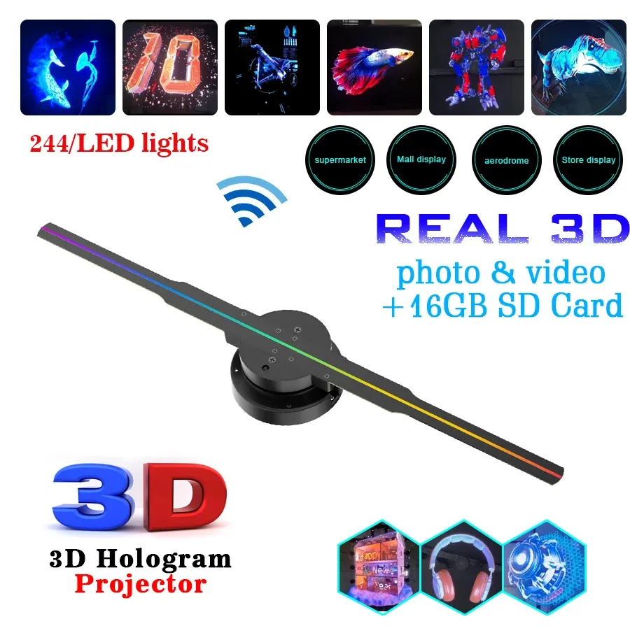 Led Luminous Sign Light Holographic Projector Diy