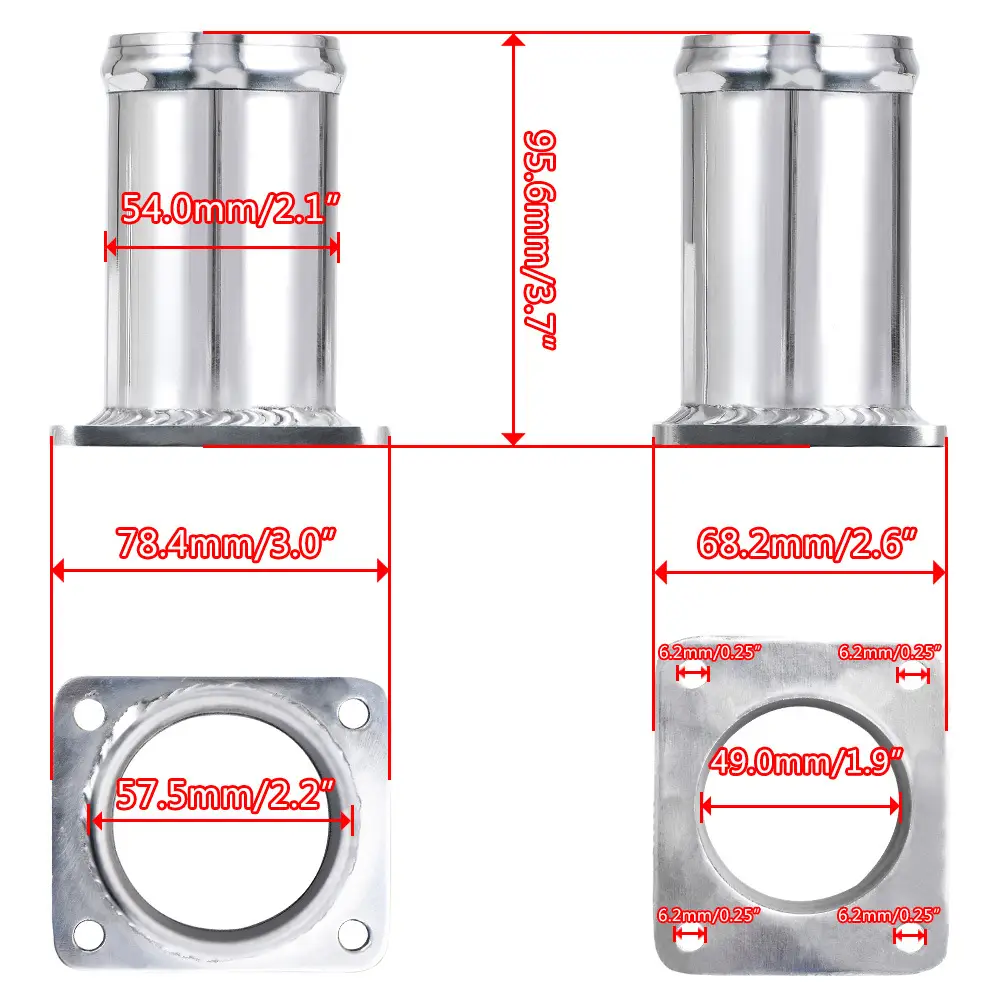 Automobile Modification Exhaust Gas Circulation Dismantling Pipe