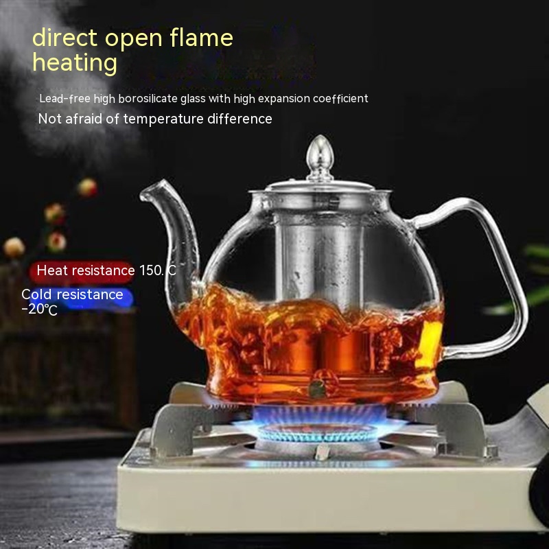 High Borosilicate Glass Health Kettle Heat-resistant Large-capacity Water Kettle - Image 1