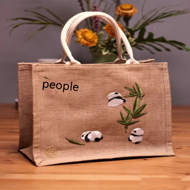 Shoes And Hat Decoration Cute Panda Embroidered Cloth Stickers — image 1
