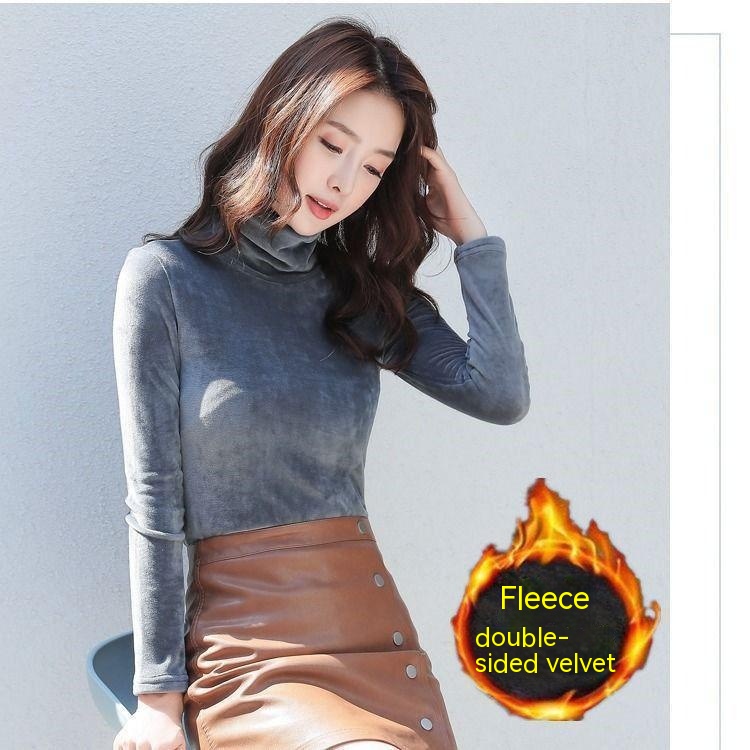 Double sided velvet gray