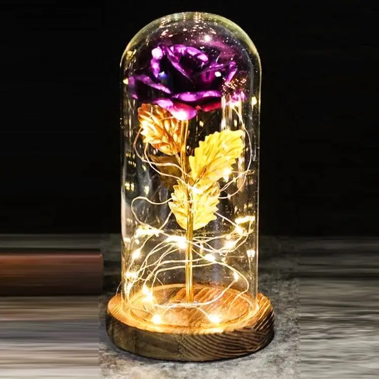 Mothers Day Wedding Favors Bridesmaid Gift Immortal Simulation Rose Glass Cover