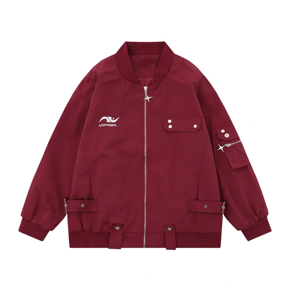 American Retro Street Metal Pilot Jacket