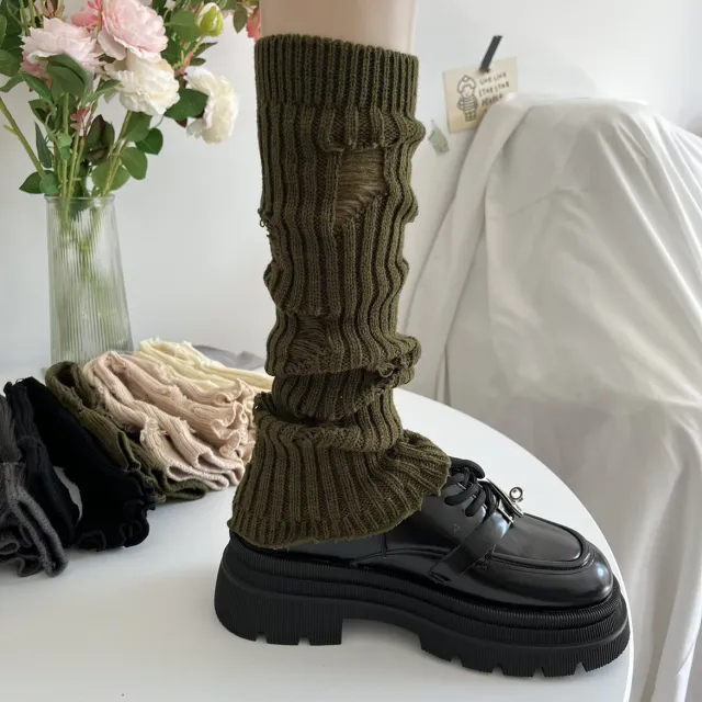 Personalized Perforated Vertical Pattern Coffee Socks Green - Shop at LoveMi