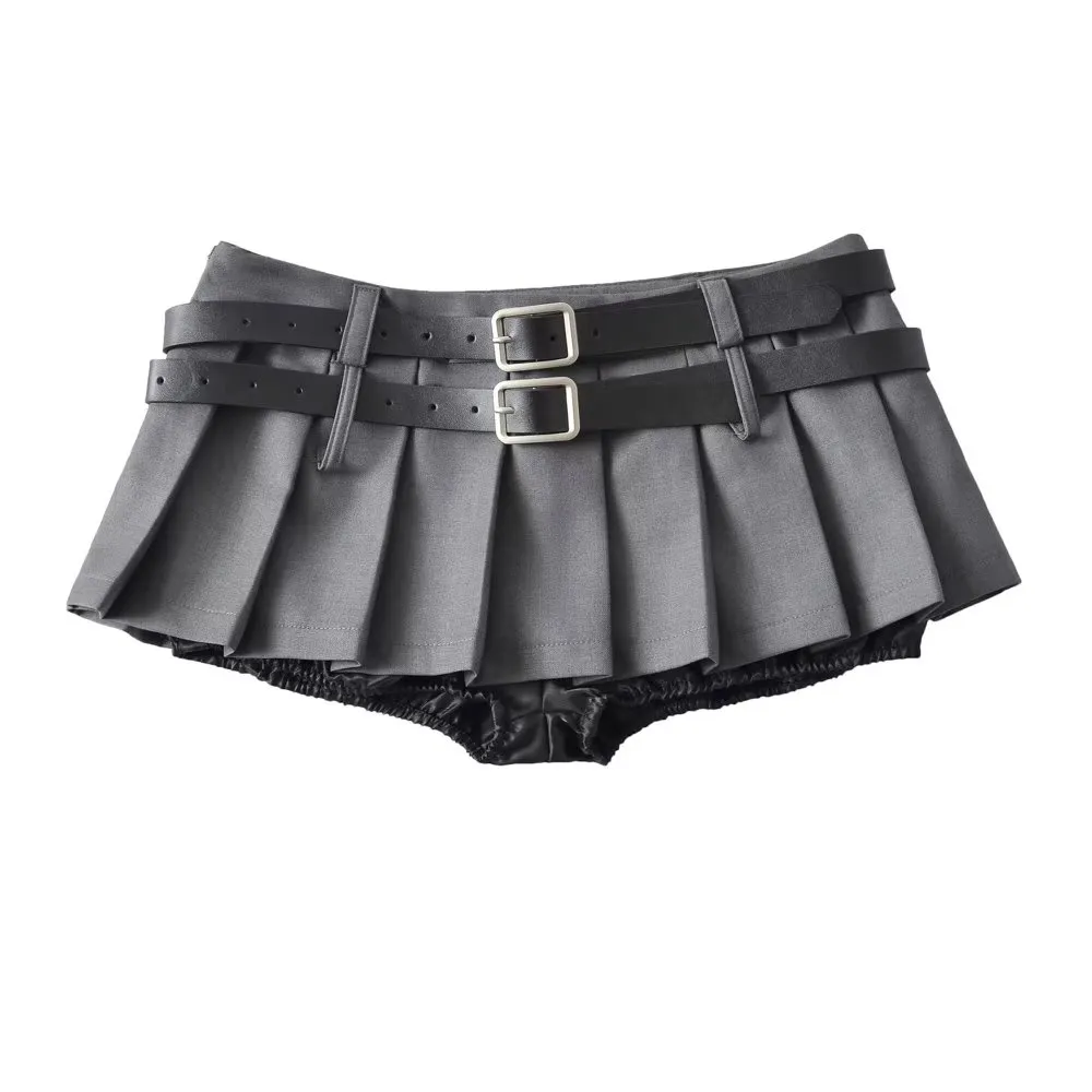 European And American Style Short Skirt - Grey