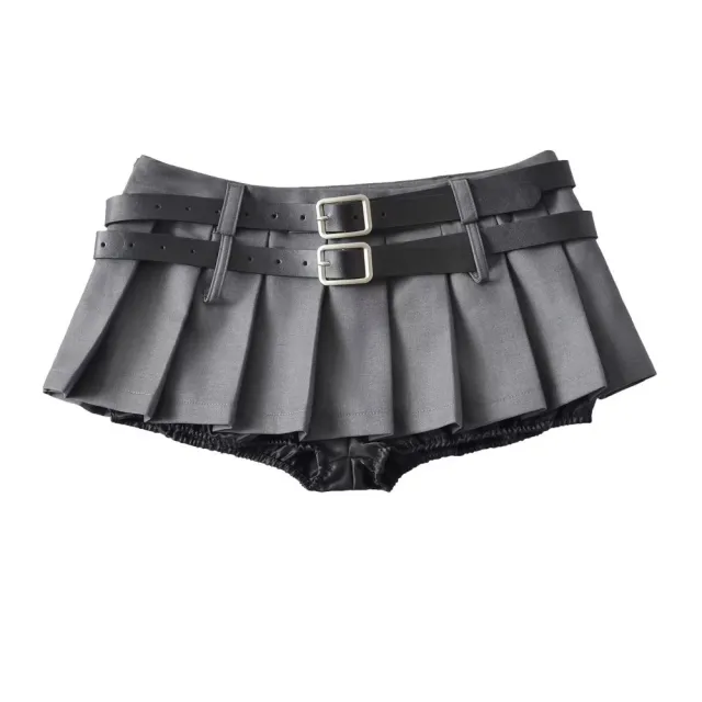 European And American Style Short Skirt Grey - Shop at LoveMi