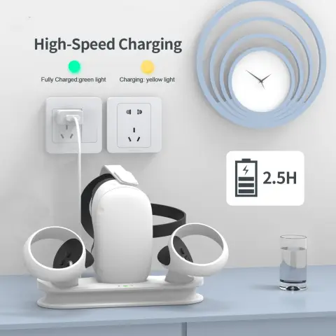 Glasses Handle Magnetic Charging Base with Battery Set Compatible