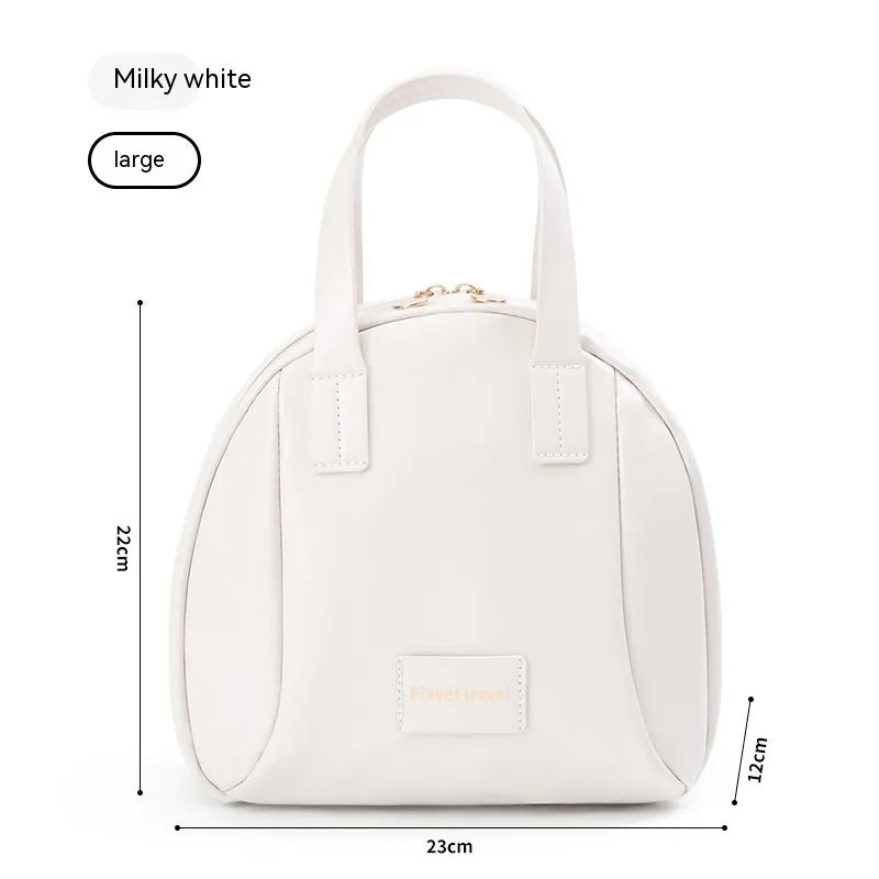 Portable Cosmetic Bag Shell Portable Large Capacity - White