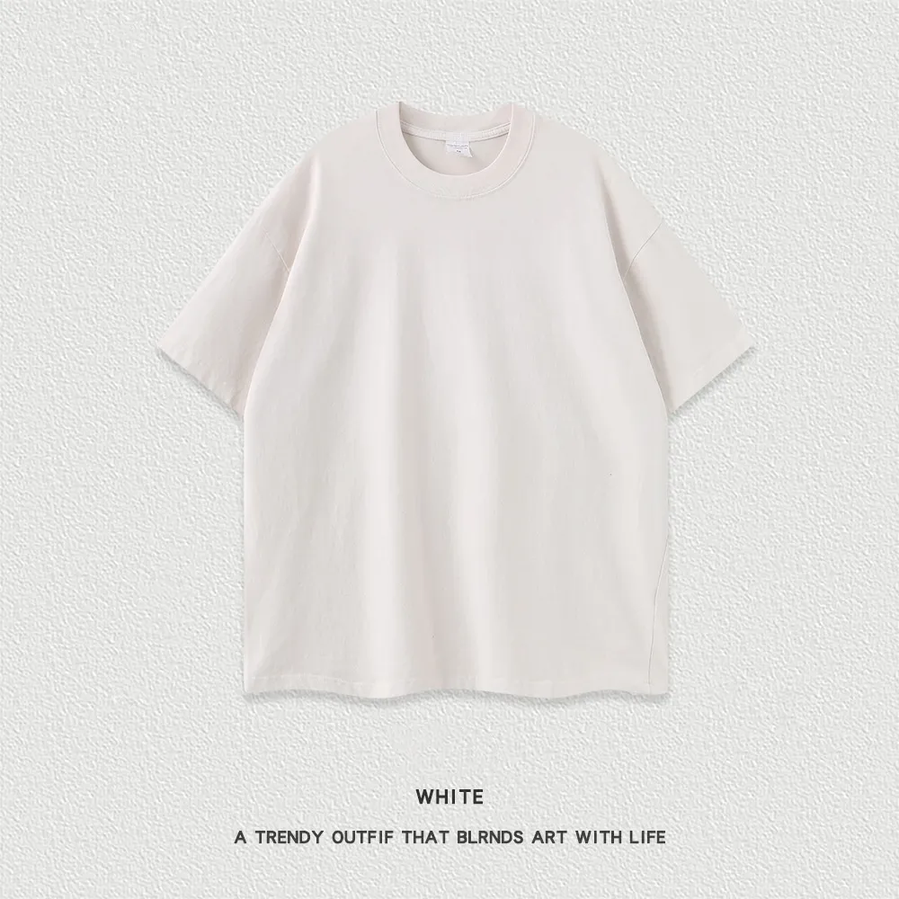 Women's American-style Distressed Linen Cotton Short Sleeve - Beige