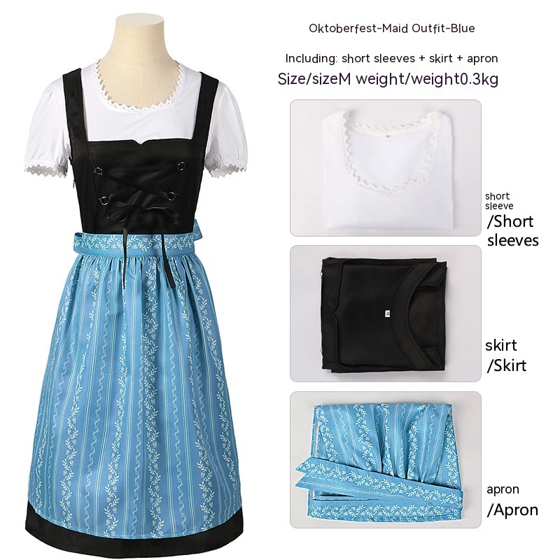 Beer Skirt Slim Blue Apron