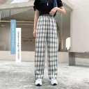 Common Style Blue Plaid H 624