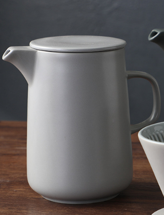 Coffee pot large gray