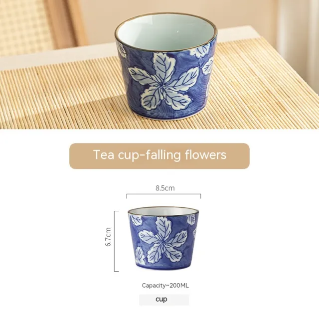 Stove Cooking Tea Ceramic Cup Falling Flower Teacup - Shop at LoveMi