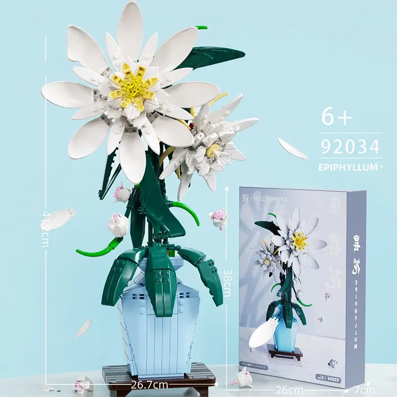 Building Block Flower Model Toy