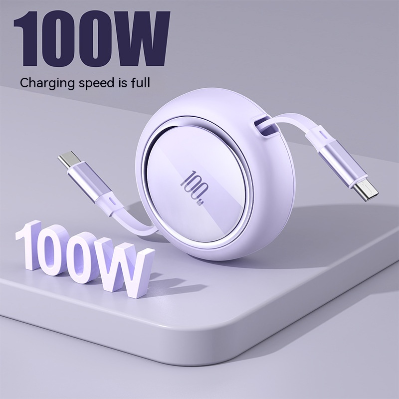 Home Fashion Retractable 100W Data Cable