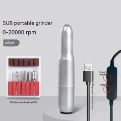 Electric Smart Pen Portable Sander Manicure And Nail Removal Dead Skin Removal Salon Tools - Silver - View 1