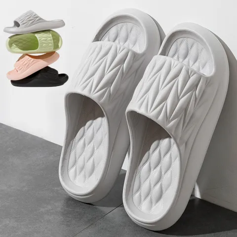 Leaf Texture Design Slippers for Women Men Summer Indoor