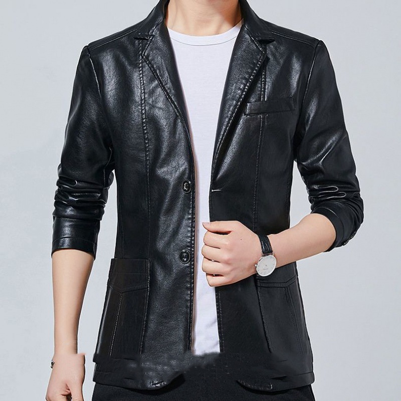Leather Suit Black