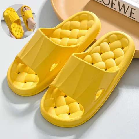 New Woven Texture Non-slip Slippers for Women Summer Indoor