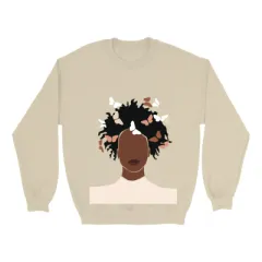European And American Cartoon Digital Printed Round Neck Sweatshirt - Sand Colour-4Xl - View 1