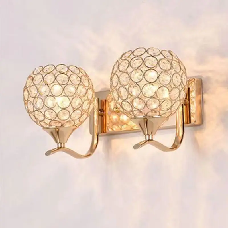 European Modern Crystal Wall Lamp Dining Roomliving