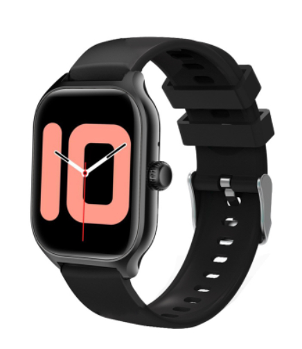 Black silicone strap