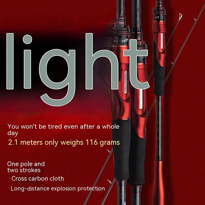 Carbon Straight Handle Pikestaff Light Lure Rod