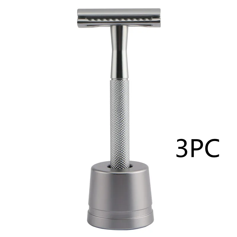 Classic manual shaver safe old fashioned - Plated Grid 3Pc