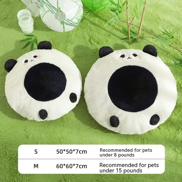 Winter Warm Pet Sleeping Sofa Bed Panda Round Pad - Shop at LoveMi
