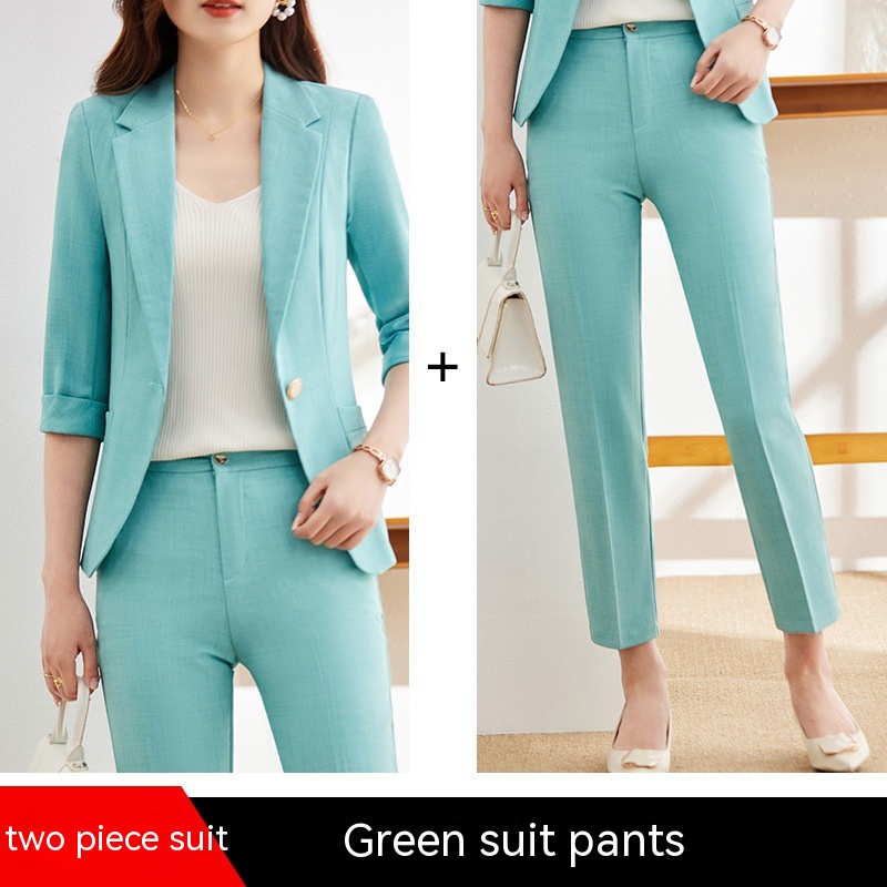 Green Suit Pants