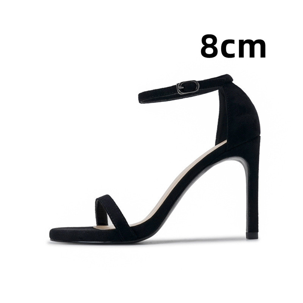 Suede Black 8cm