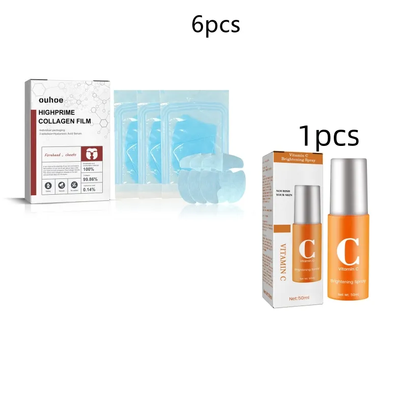 Collagen Film Fade Wrinkles Skin Plump Moisturizing Eye Skin Rejuvenation Film - Style1 6Pcs Set