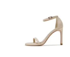 Women's Stiletto Heel Sandals With Buckle Strap - Face-36-12Centimeters - View 1