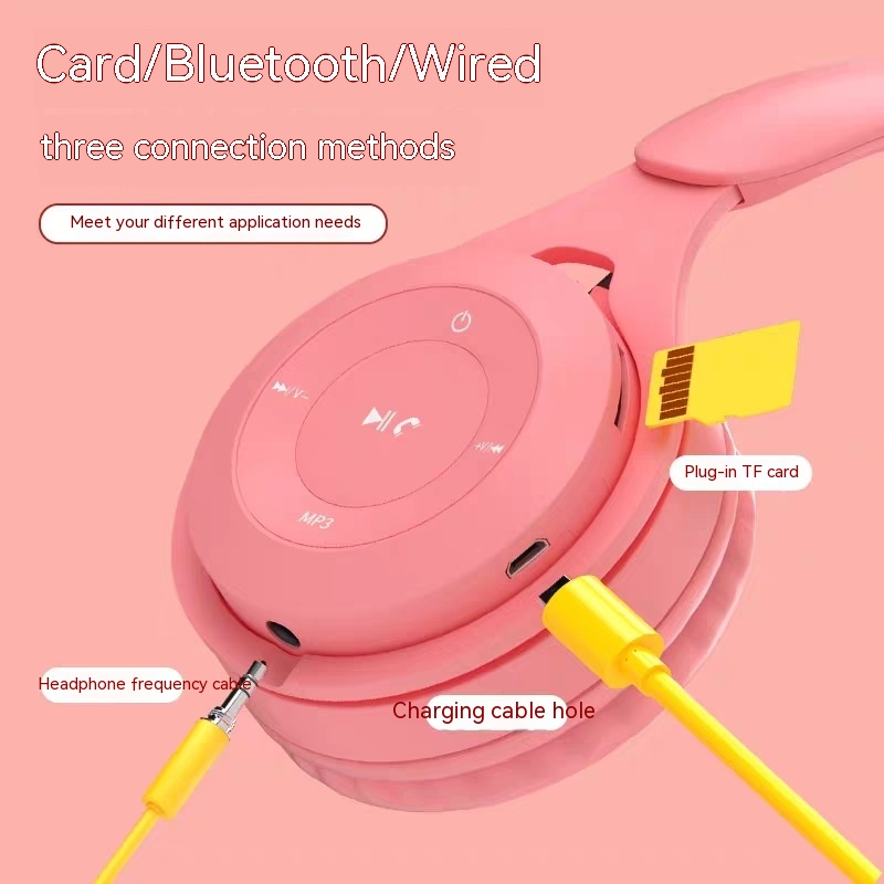 Wireless Headset Bluetooth Folding Headset - Image 3