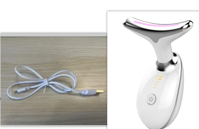 EMS Thermal Neck Lifting And Tighten Massager Electric Microcurrent Wrinkle Remover – image 8