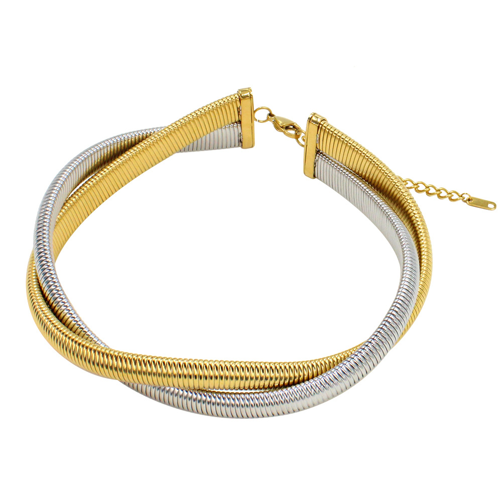 12mm Gold Mixed Color Collar