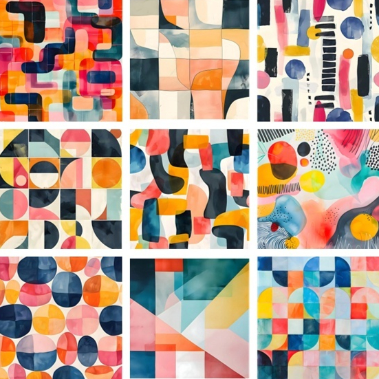 Geometrical Art Cushion Cover