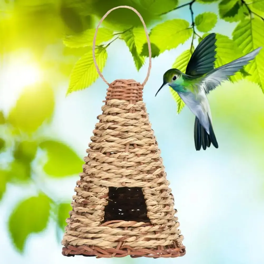 Creative Flat Bottomed Grass Woven Bird's Nest