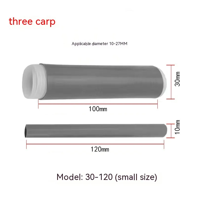 Silicone Sleeve Cold Shrink Insulation Tube Silicone Pan Handle Cover - 30To120Mm