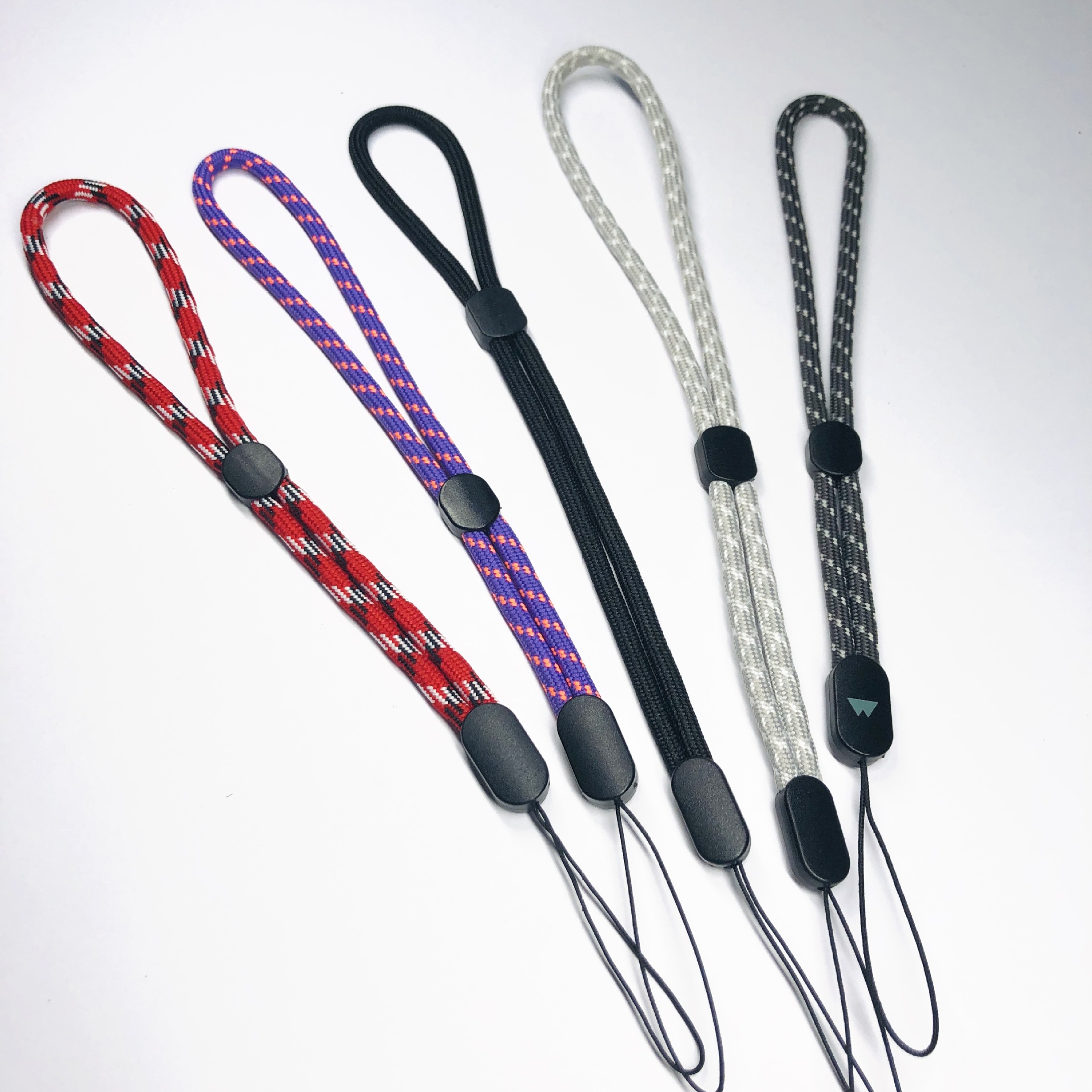 Adjustable Round Woven Mobile Phone Lanyard