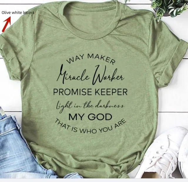 European And American Letters Street Style Short Sleeve Olive - Shop at LoveMi