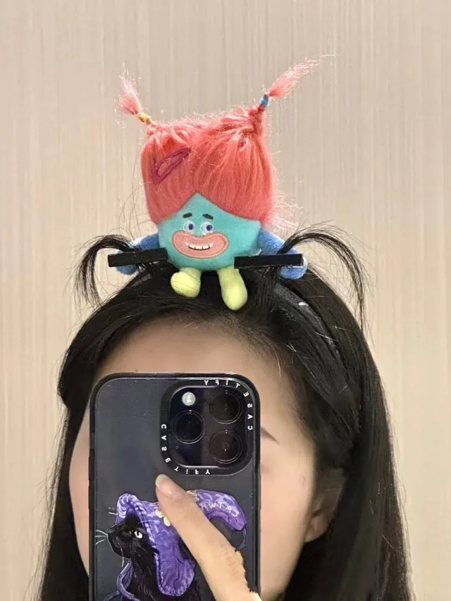Hair Band Plush Doll Peripheral Handmade Rose Red - Shop at LoveMi