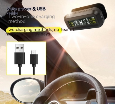 Car Tire Monitor Solar Wireless